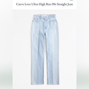 Abercrombie Curve Love 90s Straight Jeans